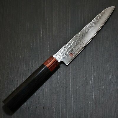 Japanese SETO Hammered 33 Layers Nickel Damascus VG10 Petty Utility Knife 150mm - Fresh Stock Dated January 2026