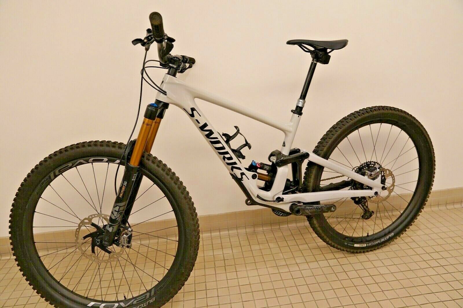 2020 Specialized S-Works Enduro Carbon 29 Dove Gray/Black/Rocket Red Size S3 - Fresh Stock Dated December 2025