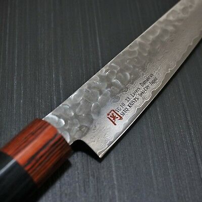 Japanese SETO Hammered 33 Layers Nickel Damascus VG10 Petty Utility Knife 150mm - Fresh Stock Dated January 2026