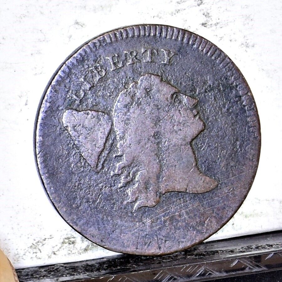 1795 Half Cent - No Pole - VG/F Details (#46111) - Fresh Stock Dated December 2025