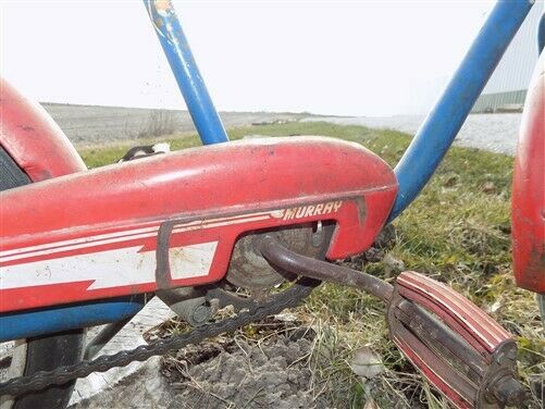 Murray Childs Bike Red White Blue Bicycle Troxel Seat Clipper Tires Vintage - Fresh Stock Dated December 2025