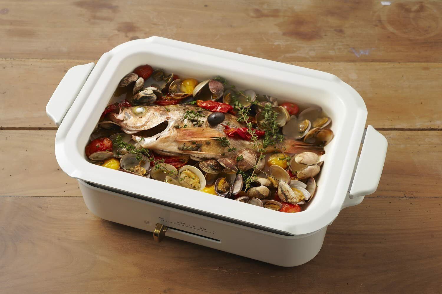 BRUNO BOE021-NABE Ceramic coat pot for compact hot plate - Fresh Stock Dated February 2026