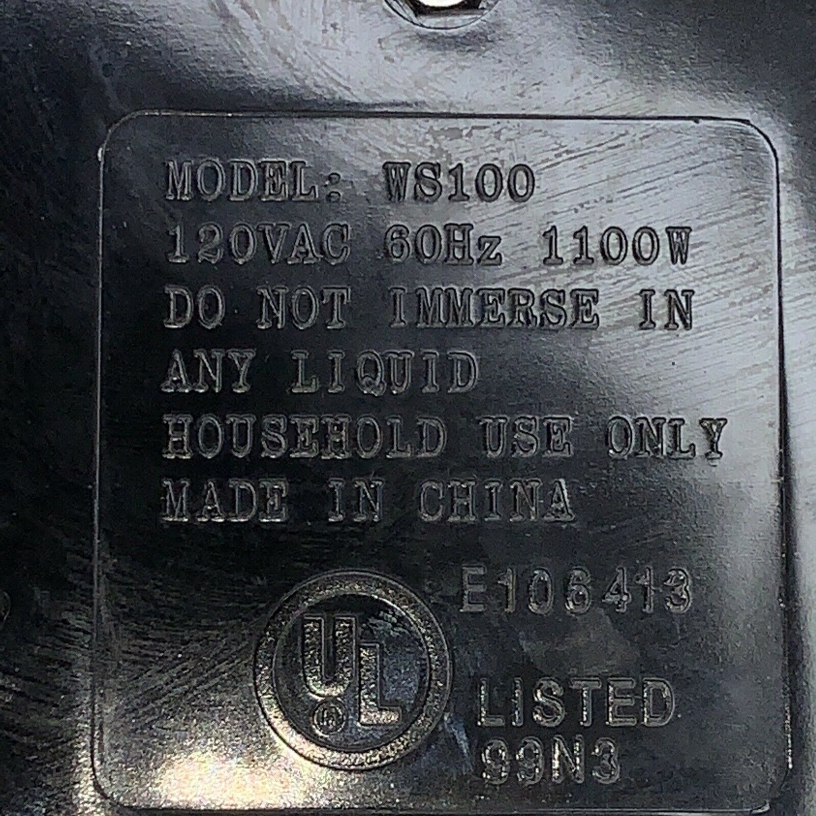 DURABRAND WS100 - 1100 Watts Single 6