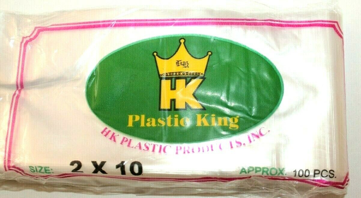 HK PLASTIC KING ICE CANDY  POPSICLE  WRAPPER BAG 2X10 100 PIECES PHILIPPINES - Fresh Stock Dated February 2026