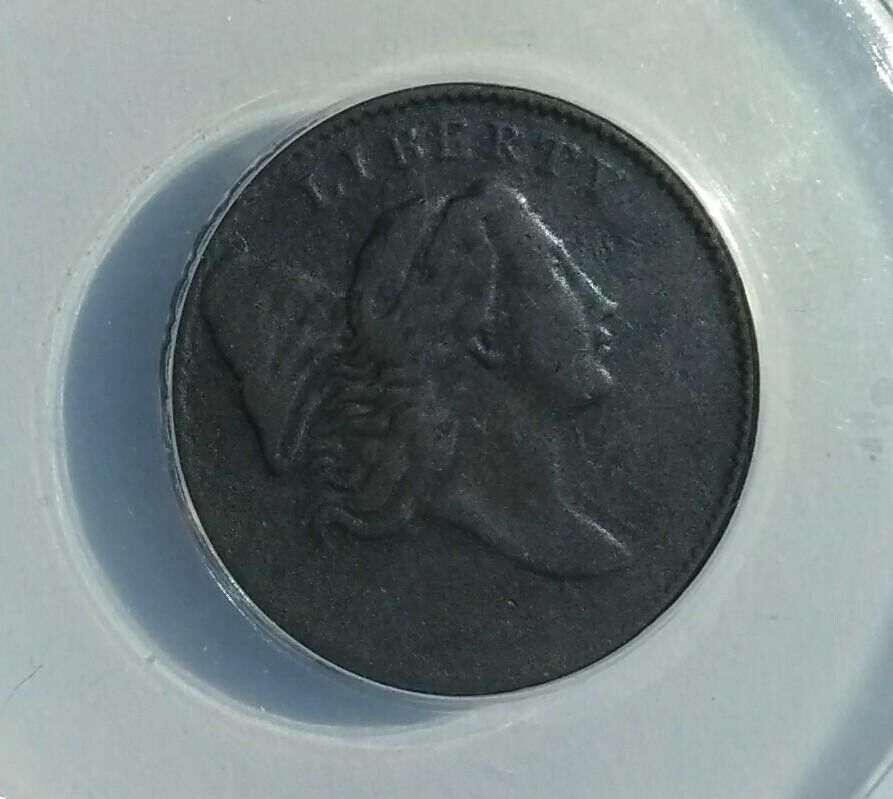 1794 half cent 1/2c  Liberty Cap C-1A - Lg Edge Letters BN - ANACS F 12 - Fresh Stock Dated December 2025