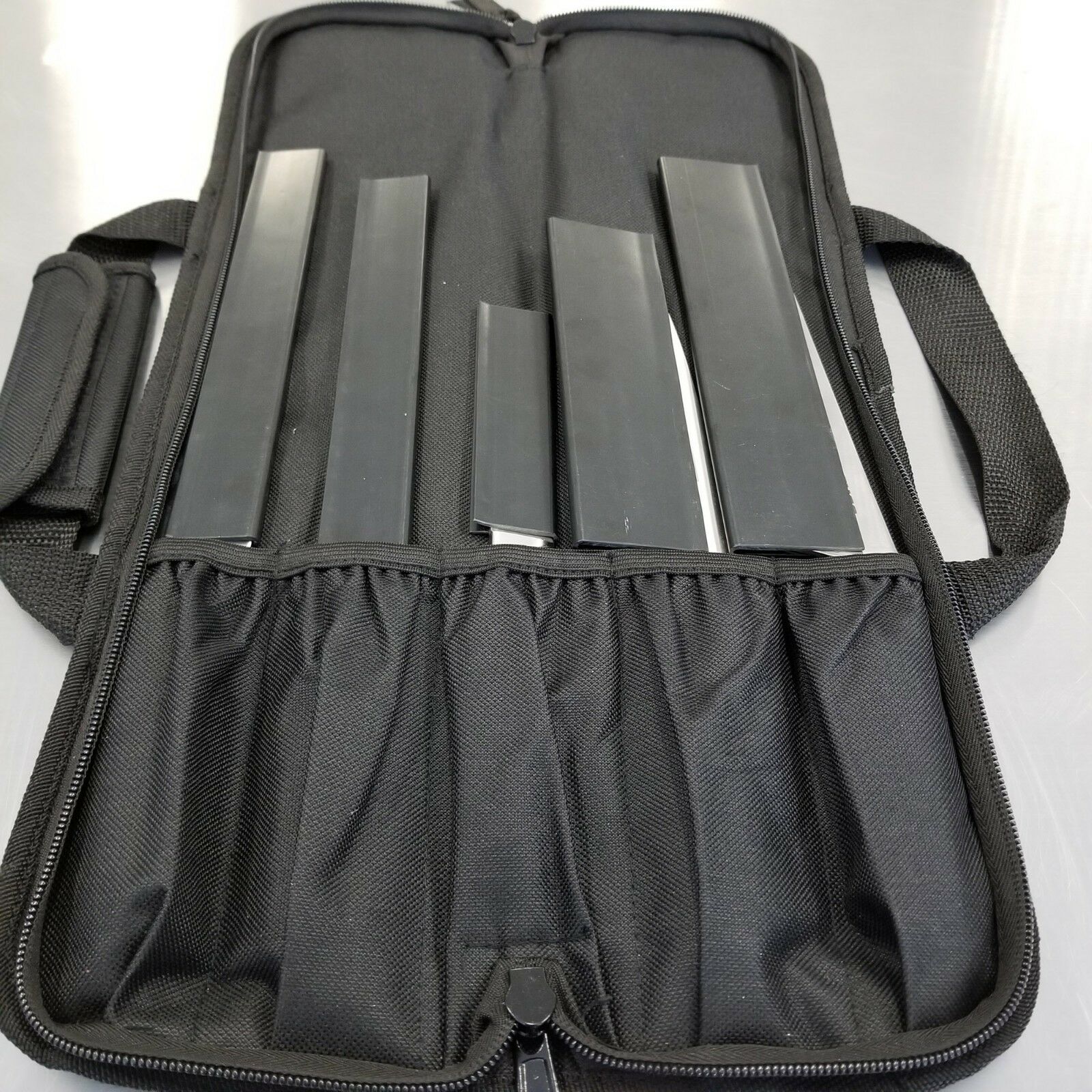 5 POCKET CHEF Knife Roll Bag Case knife bag chef bag knife roll black Ergo Chef - Fresh Stock Dated January 2026