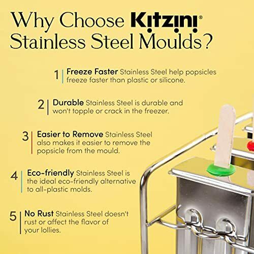 Stainless Steel Popsicle Molds BPA Free – Eco Friendly, Rust-Resistant Popsicle - Fresh Stock Dated February 2026