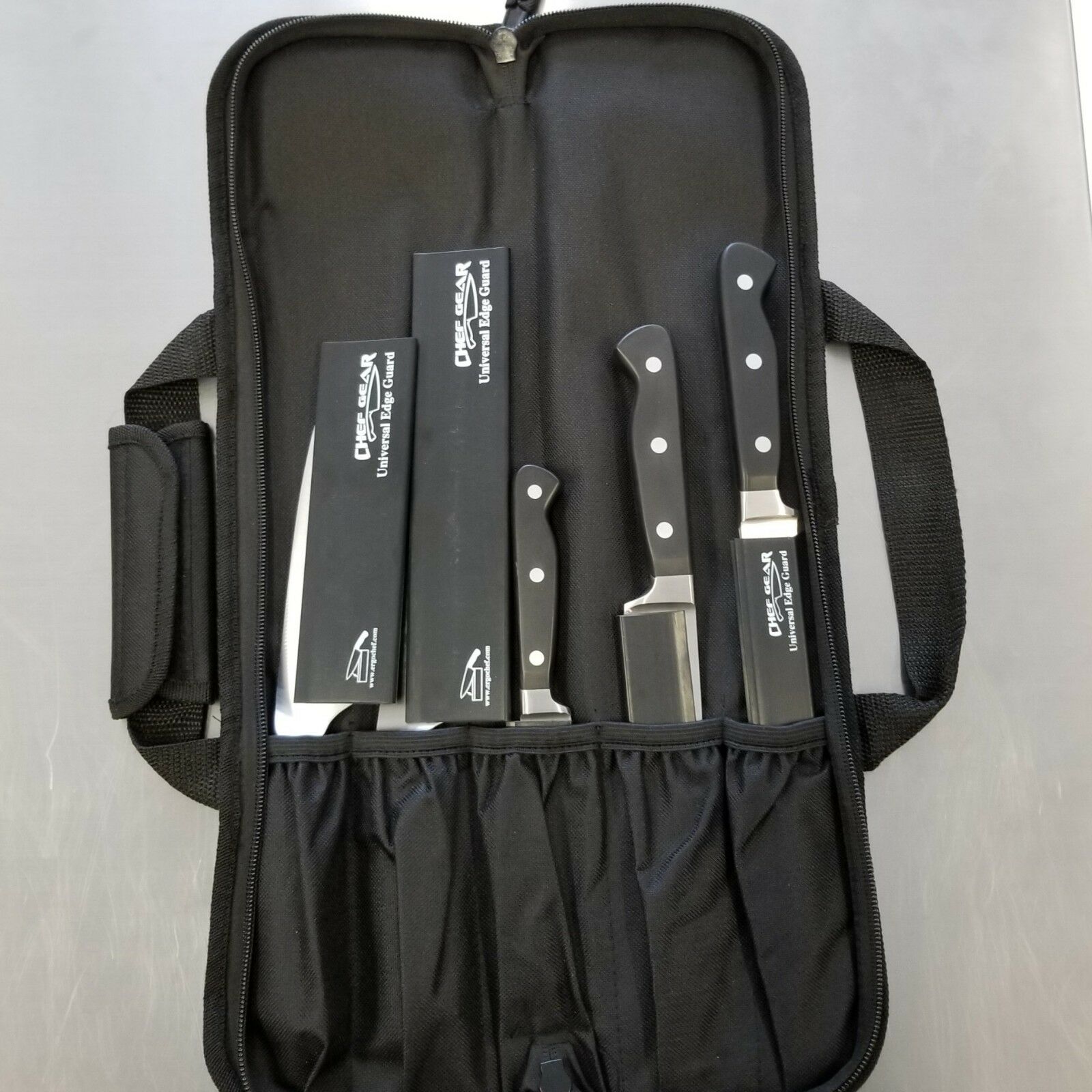 5 POCKET CHEF Knife Roll Bag Case knife bag chef bag knife roll black Ergo Chef - Fresh Stock Dated January 2026
