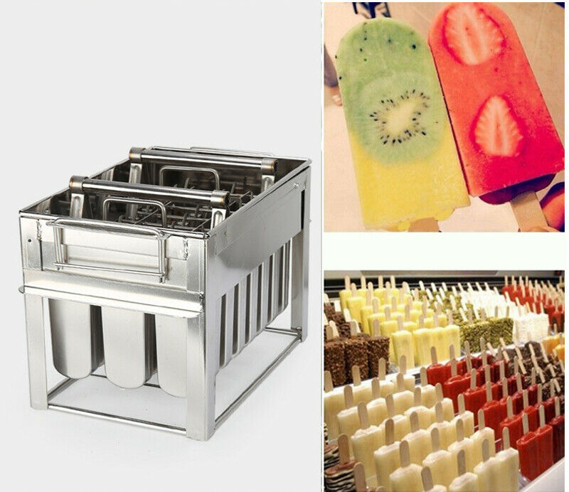 TECHTONGDA 24pcs Stainless Steel Ice Lolly Mold 108ml Ice Cream Making Tool - Fresh Stock Dated February 2026