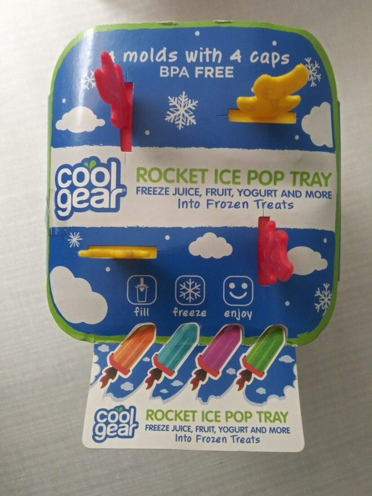 Cool Gear 2(8-count)+1 Classic Ice Pop Tray: Lot of 3 (BPA Free Popsicle Molds) - Fresh Stock Dated February 2026