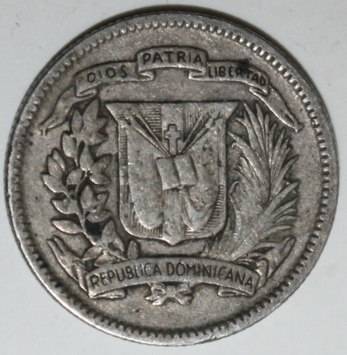 Dominican Republic 10 Centavos Coin 1927 KM# 19 Silver (.900) DR Ten - Fresh Stock Dated December 2025