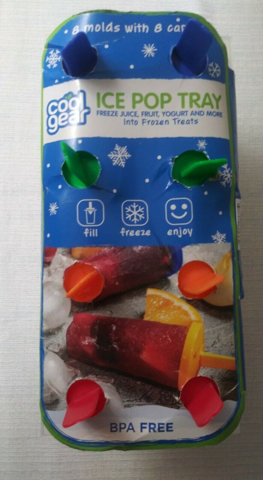 Cool Gear 2(8-count)+1 Classic Ice Pop Tray: Lot of 3 (BPA Free Popsicle Molds) - Fresh Stock Dated February 2026