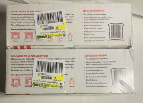 KFC® Limited-Edition 11 Herbs & Spices Firelog by Enviro-Log®  SET OF 2 - Fresh Stock Dated December 2025