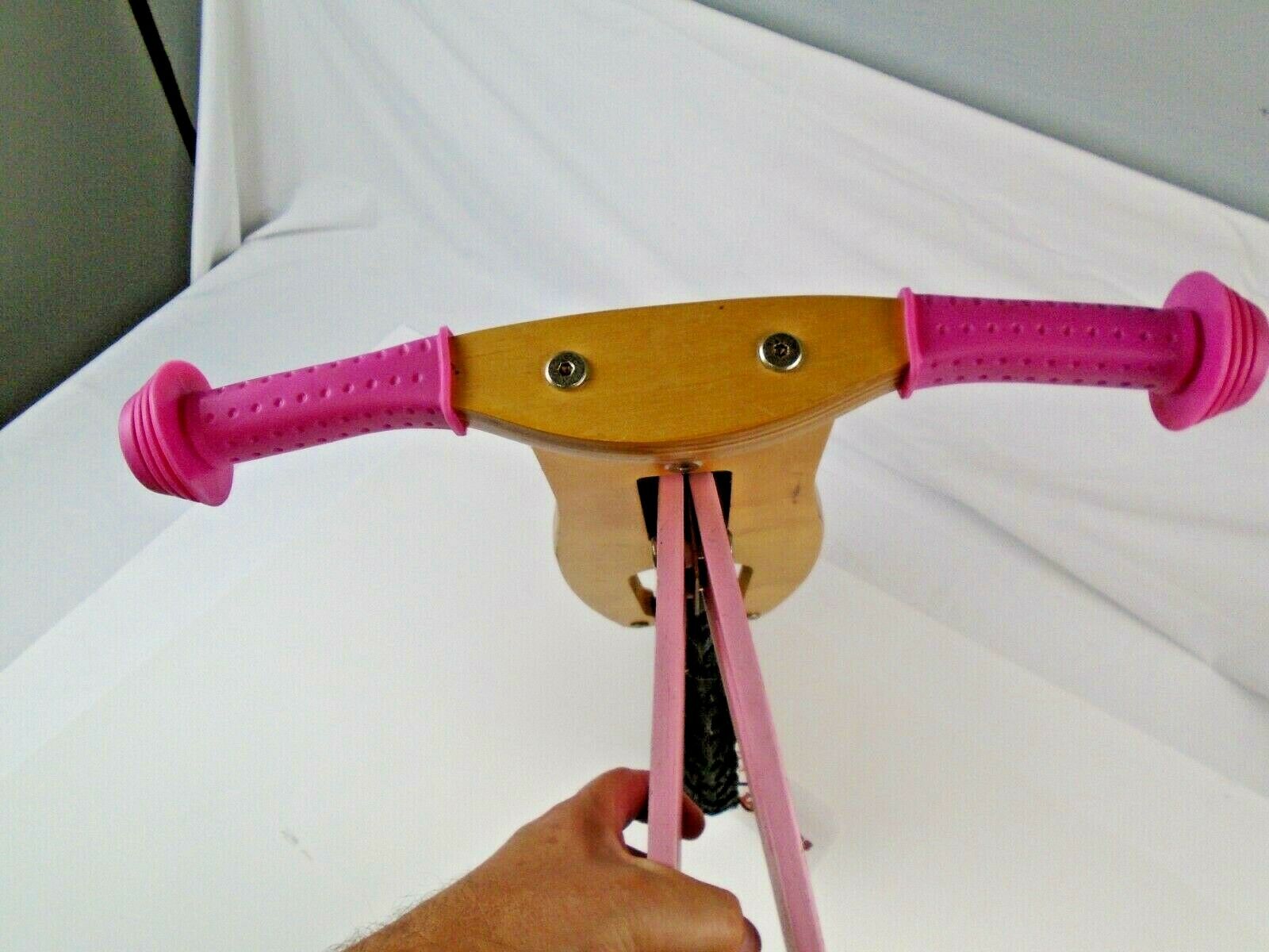 Smart Gear Toddler Balance Bike Pink Wooden Bicycle First Bicycle - Fresh Stock Dated December 2025