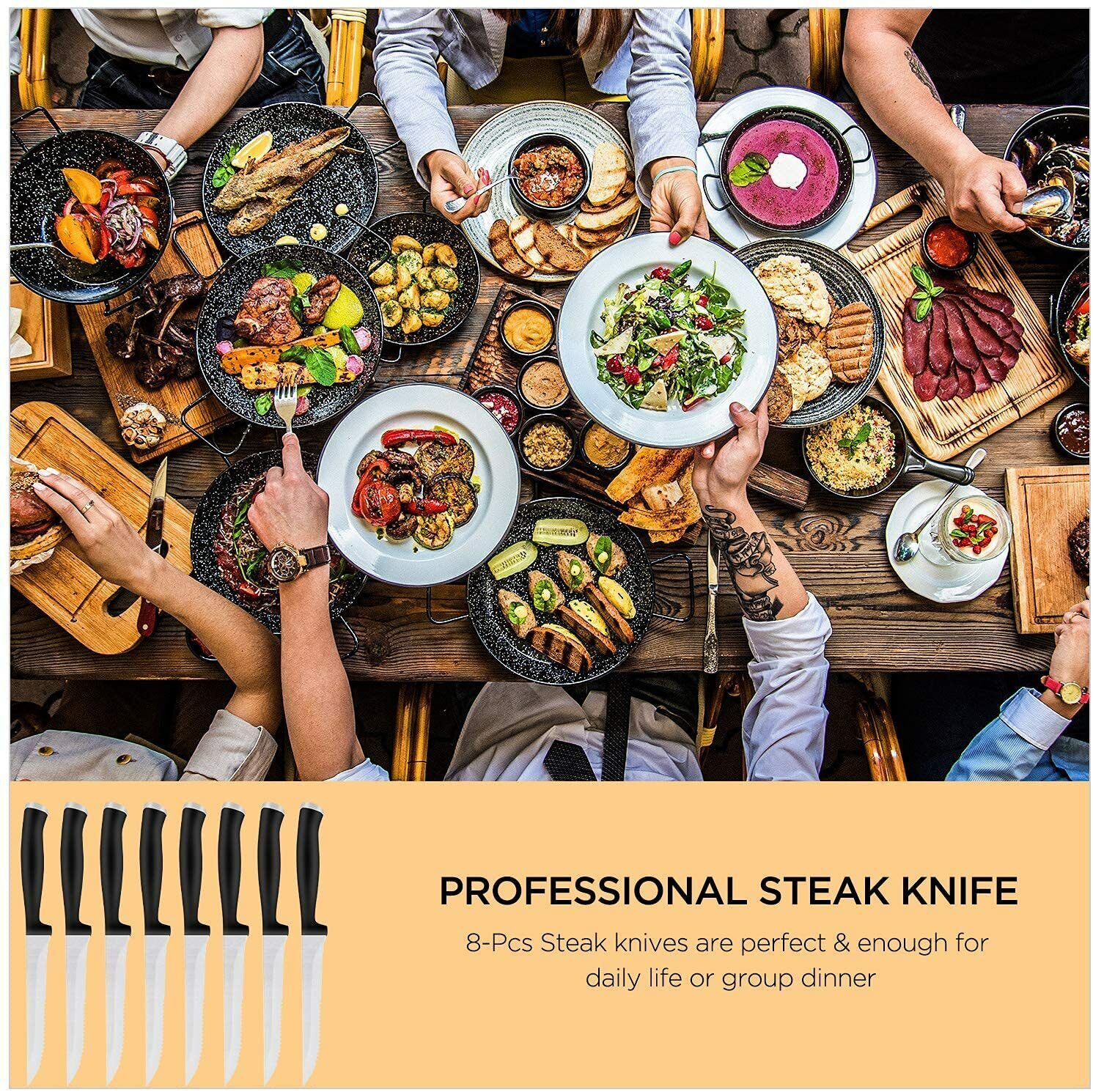 Knife Set, 23-Piece Kitchen Knife Set with Block Wooden German Stainless Steel - Fresh Stock Dated February 2026