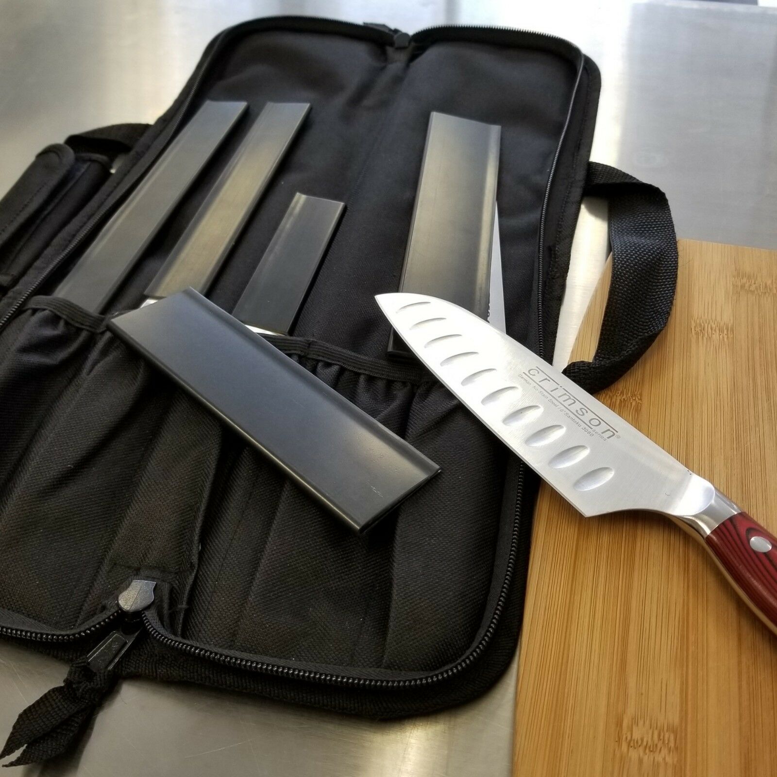 5 POCKET CHEF Knife Roll Bag Case knife bag chef bag knife roll black Ergo Chef - Fresh Stock Dated January 2026