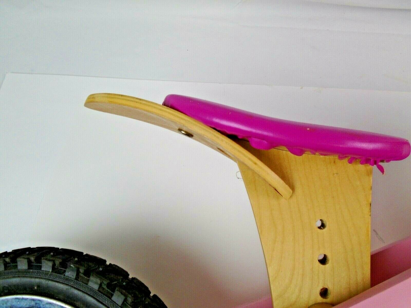 Smart Gear Toddler Balance Bike Pink Wooden Bicycle First Bicycle - Fresh Stock Dated December 2025