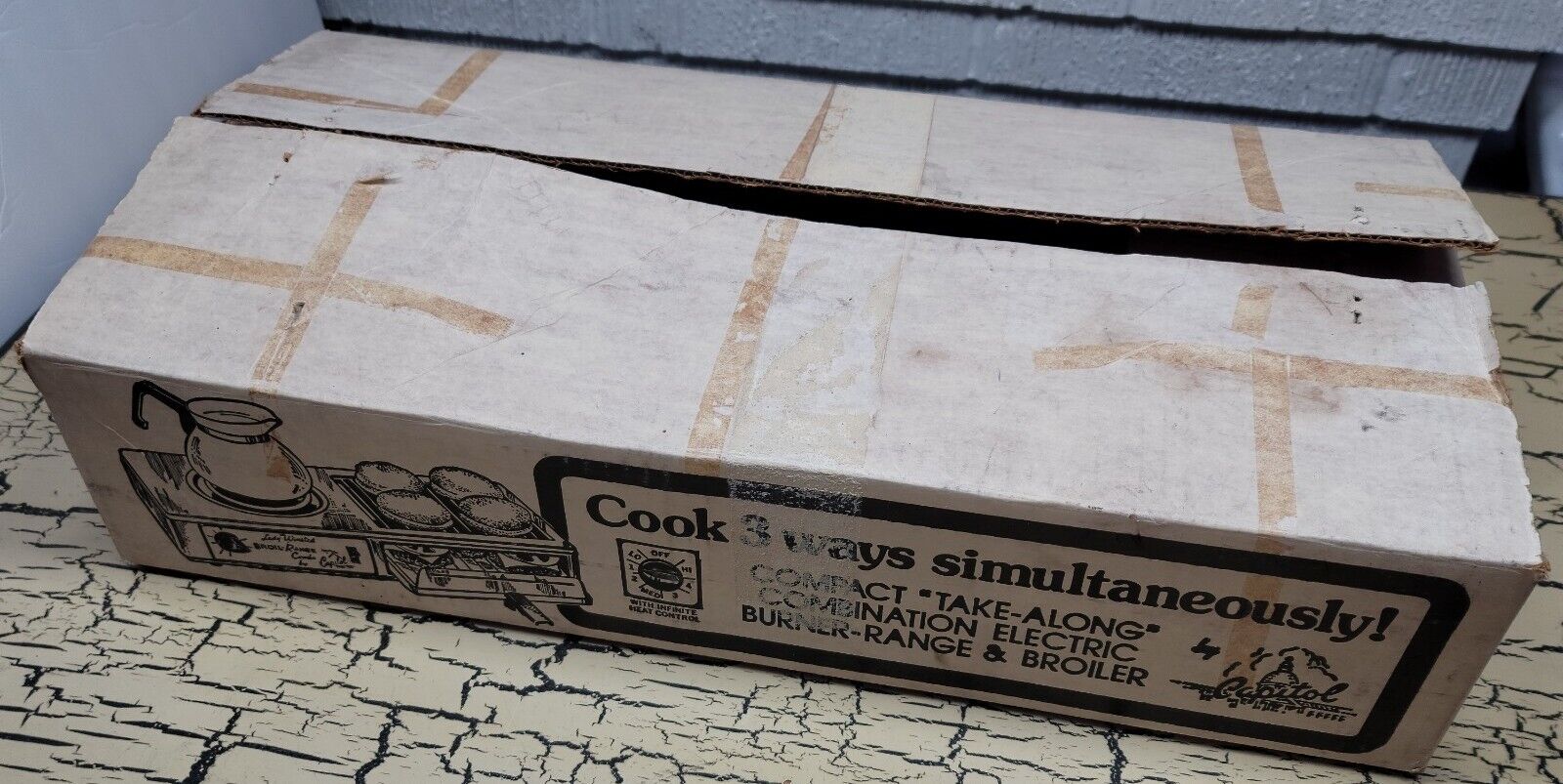 Vtg Lady Winsted Broil-R-Ange Combo Capitol Stove Burner Range Broiler Orig Box - Fresh Stock Dated February 2026