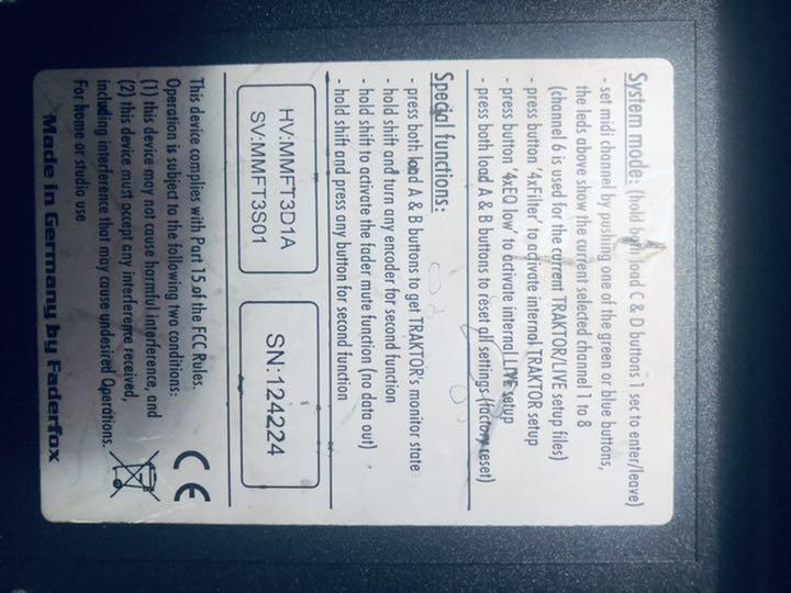 Faderfox FT3 MIDI Controller No Box Rare - Fresh Stock Dated December 2025