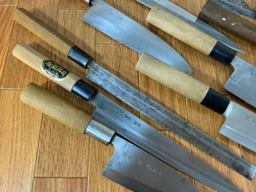 Japanese Chef's Kitchen Knife Set 12 Piece DEBA NAKIRI YANAGIBA from Japan UK238 - Fresh Stock Dated January 2026