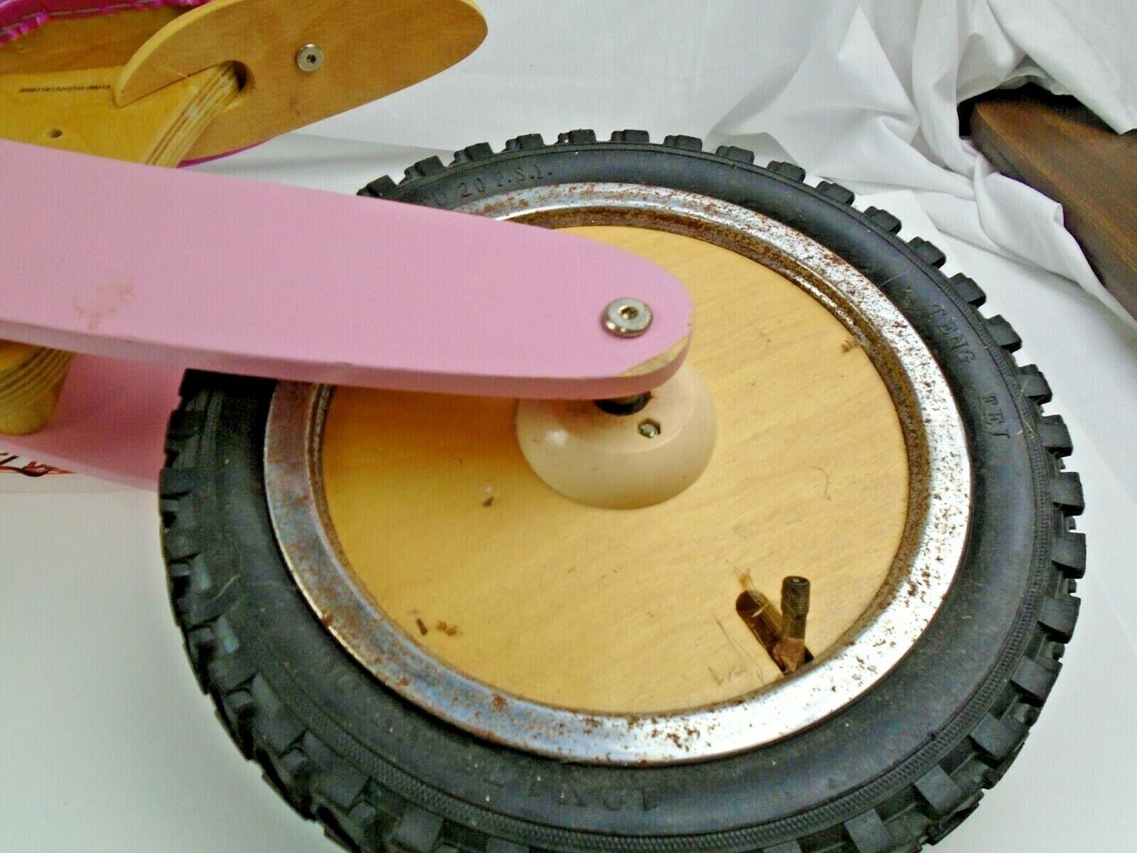 Smart Gear Toddler Balance Bike Pink Wooden Bicycle First Bicycle - Fresh Stock Dated December 2025