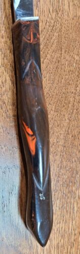 CUTCO KNIFE 1758 Kitchen/Steak Knife Brown Orange Swirl Factory Sharpened - Fresh Stock Dated January 2026