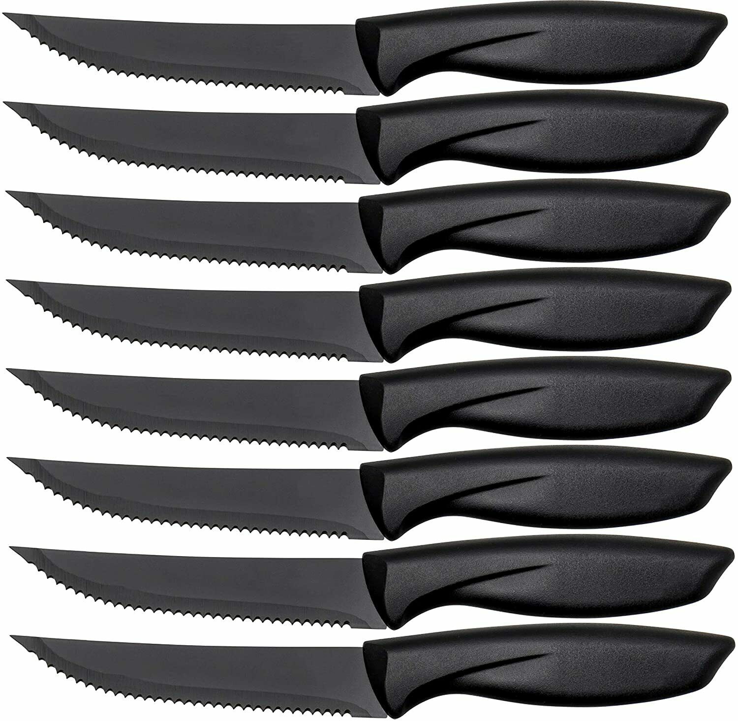 8 Piece Stainless Knife Set Professional Serrated Steak Knives Kitchen Tools USA - Fresh Stock Dated January 2026