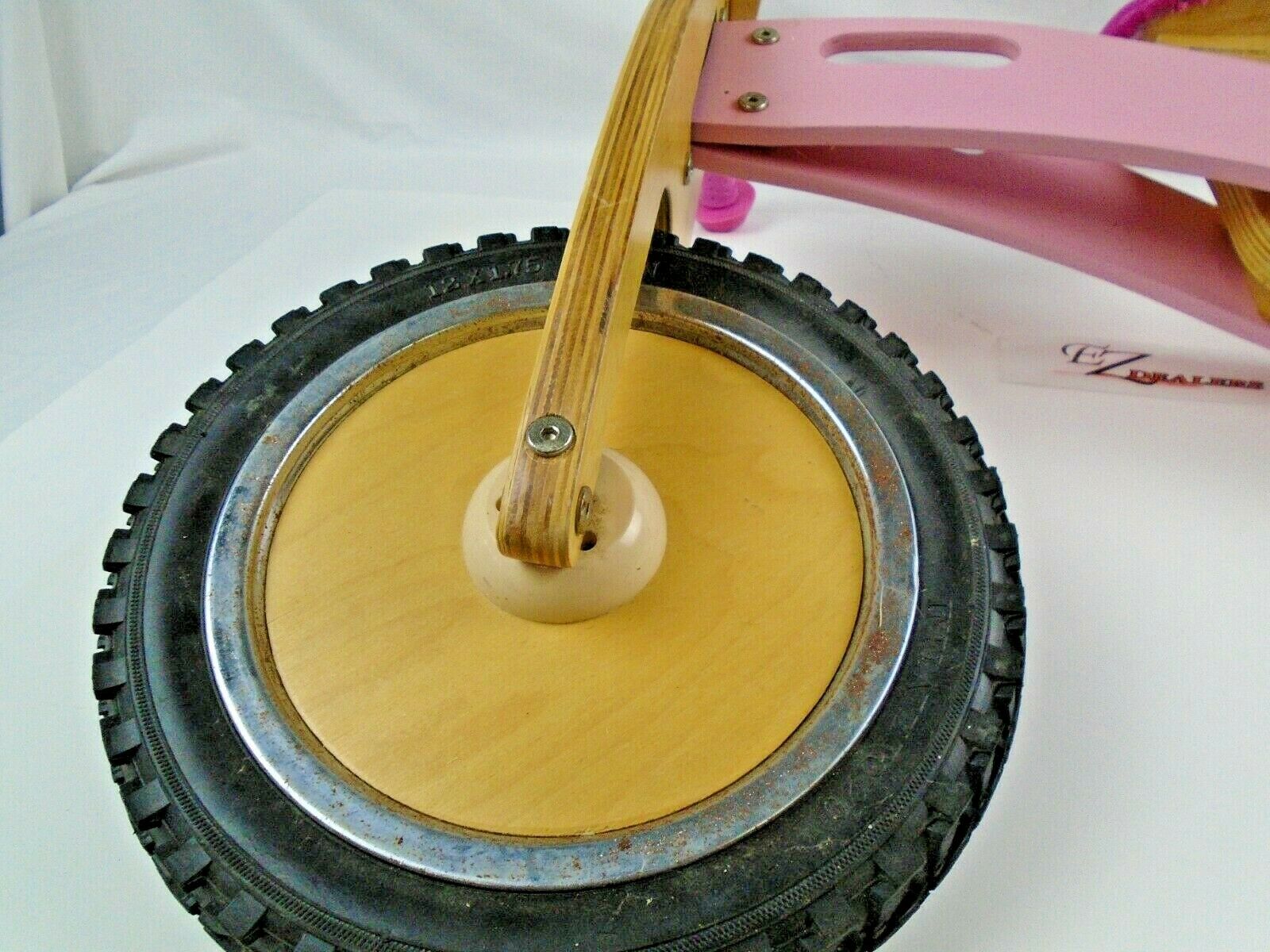 Smart Gear Toddler Balance Bike Pink Wooden Bicycle First Bicycle - Fresh Stock Dated December 2025