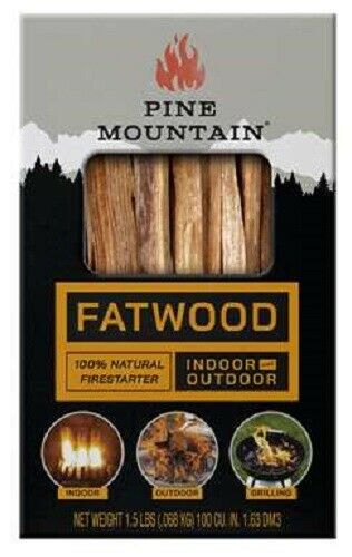 (6) ea StarterStikk 1.5 lb All Natural Fatwood Fire Starter / Kindling - Fresh Stock Dated December 2025
