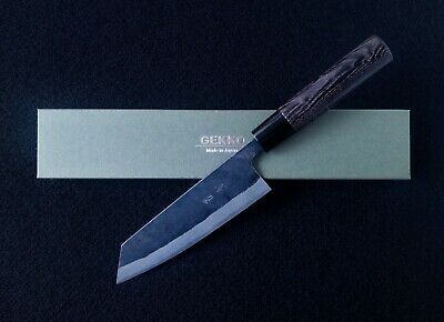 Japanese GEKKO Blue Steel Thicker Blade Bunka Knife 170mm C1 Handle #2701 - Fresh Stock Dated January 2026