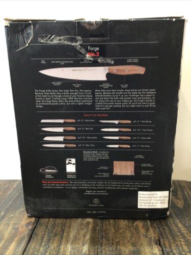 SCHMIDT BROS. 10 Piece Set With Knife Block - New in open box - Fresh Stock Dated January 2026