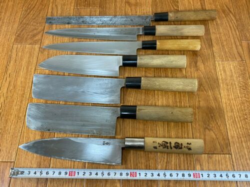 Japanese Chef's Kitchen Knife Set 12 Piece DEBA NAKIRI YANAGIBA from Japan UK238 - Fresh Stock Dated January 2026