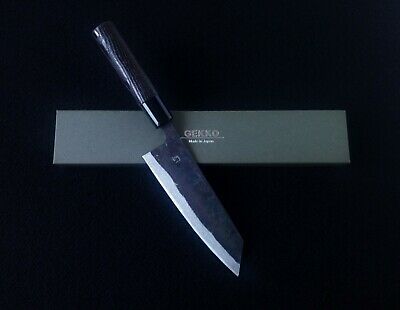 Japanese GEKKO Blue Steel Thicker Blade Bunka Knife 170mm C1 Handle #2701 - Fresh Stock Dated January 2026