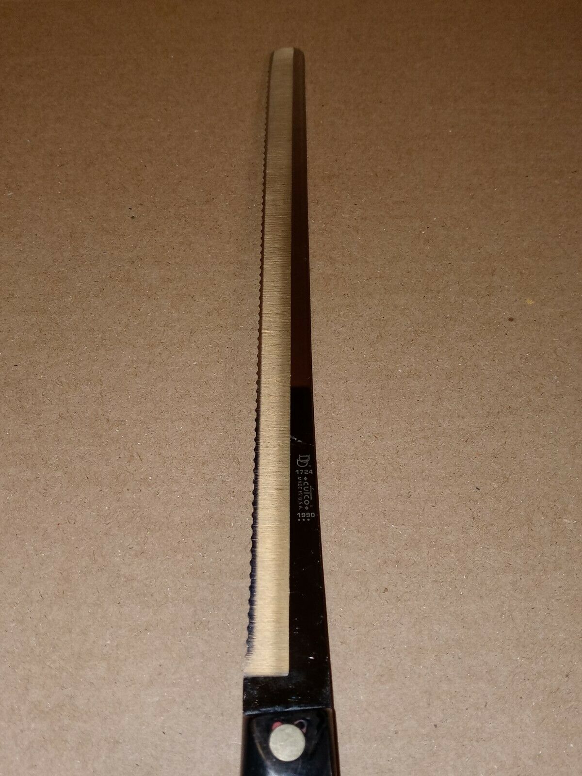 1990 Cutco DD 1724 slicing Knife - Fresh Stock Dated January 2026