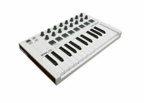 Arturia Minilab MKII Mini Hybrid Keyboard Slim-Key Controller White -UC - Fresh Stock Dated December 2025