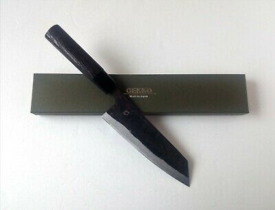 Japanese GEKKO Blue Steel Thicker Blade Bunka Knife 170mm C1 Handle #2701 - Fresh Stock Dated January 2026