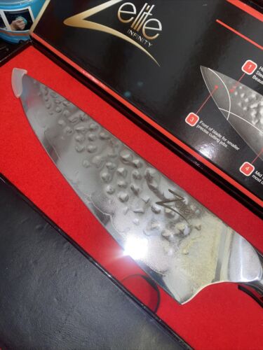 ZELITE INFINITY Chef Knife 8 Inch - Alpha-Royal Series Executive Chefs Edition - Fresh Stock Dated January 2026