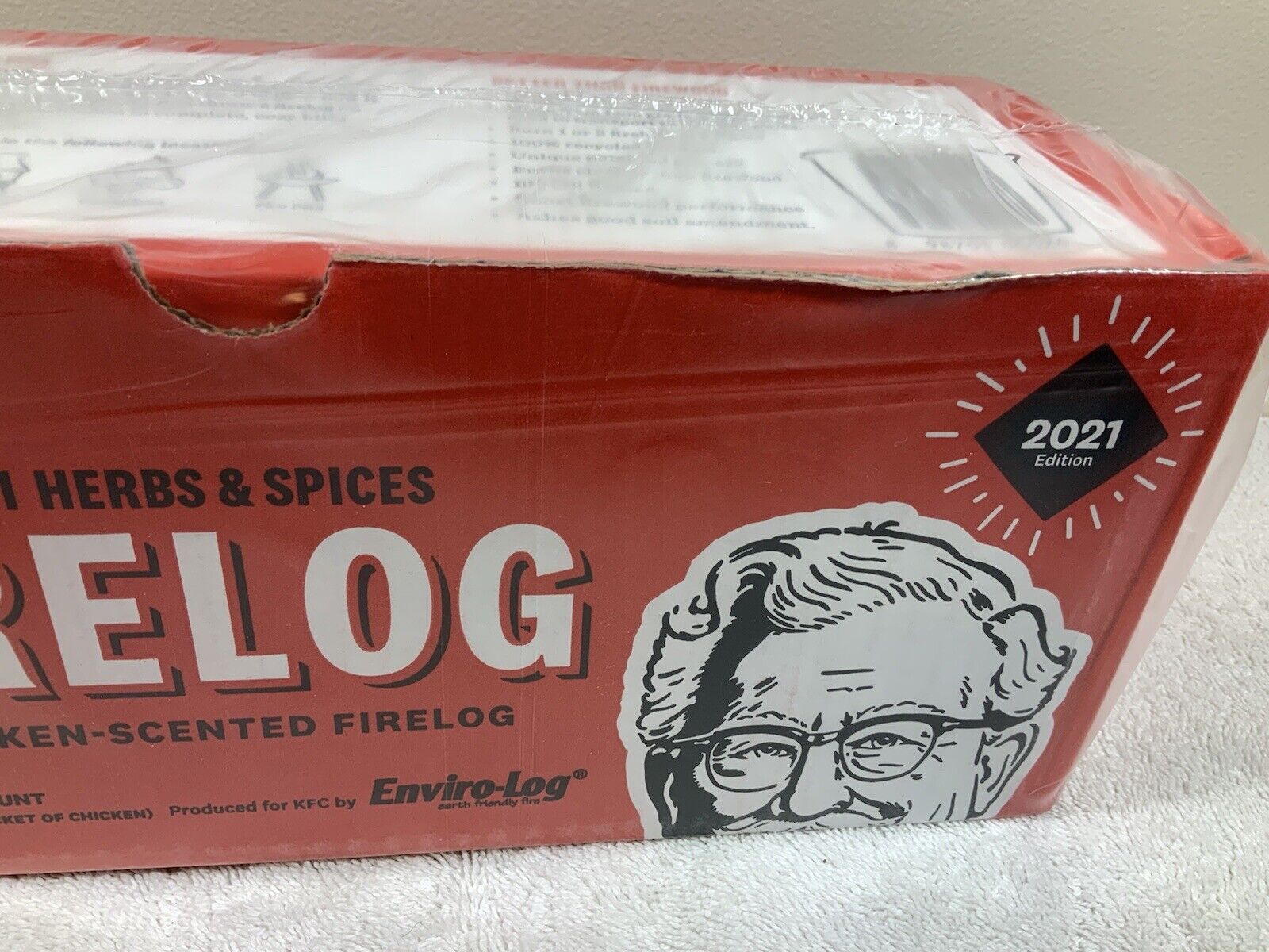 2021 KFC 11 Herbs and Spices Firelog Fast Shipping - Fresh Stock Dated January 2026
