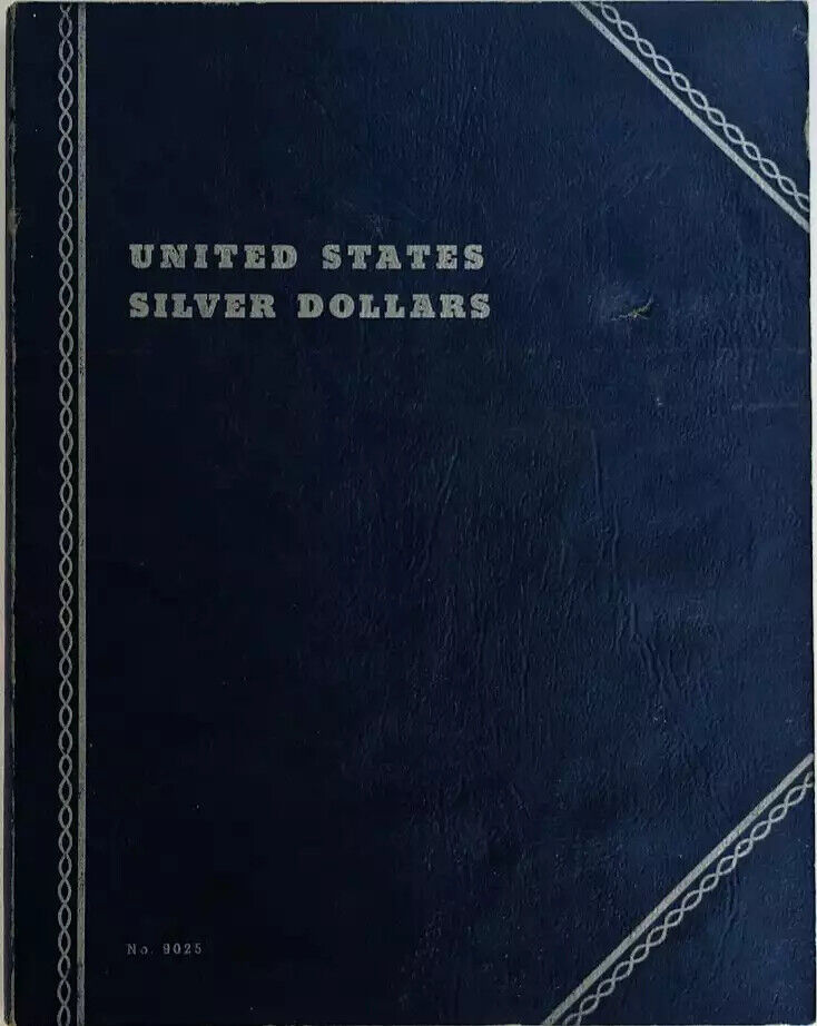 1921-1935 USED Peace Dollar FLDR - LOT OF 8 + 1 US DOLLAR FLDR - Fresh Stock Dated December 2025