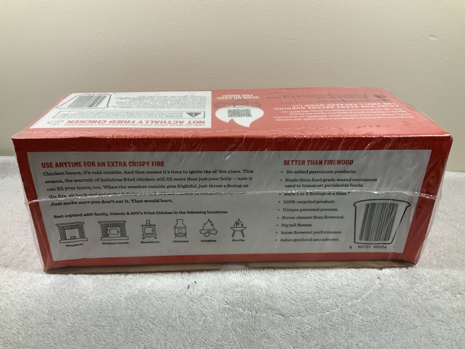 2021 KFC 11 Herbs and Spices Firelog Fast Shipping - Fresh Stock Dated January 2026