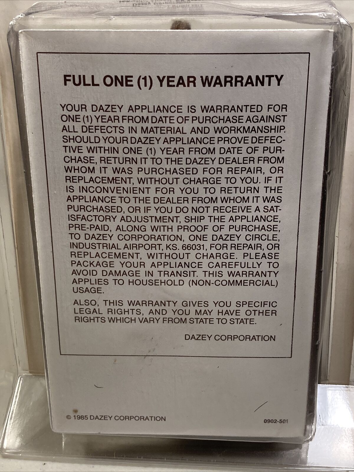 VINTAGE DAZEY 25 Watt Coffee/TEA/ Soup Cup Mug Beverage Warmer CW-10 - Fresh Stock Dated February 2026