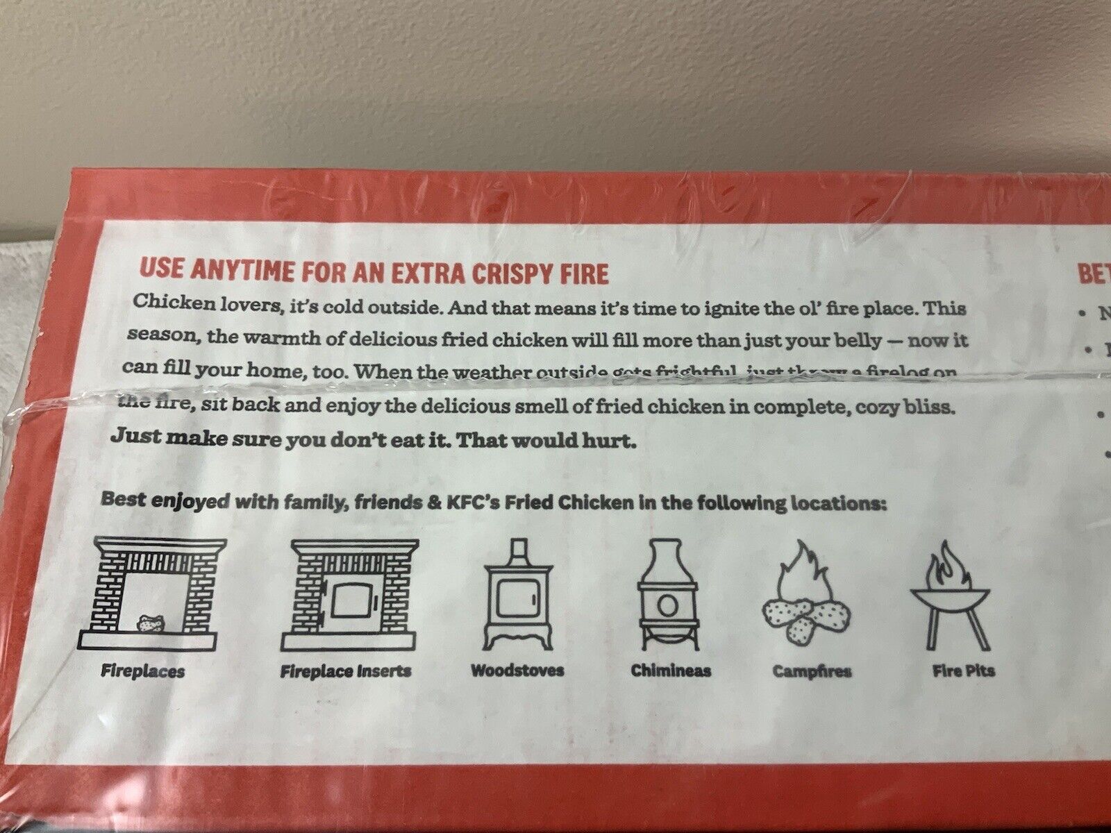 2021 KFC 11 Herbs and Spices Firelog Fast Shipping - Fresh Stock Dated January 2026