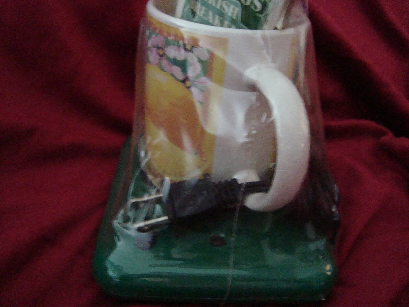 Cup & Electric Warmer Coffee Tea Soup Mug Citrus Design NEW NOS Gourmet Gifts - Fresh Stock Dated February 2026