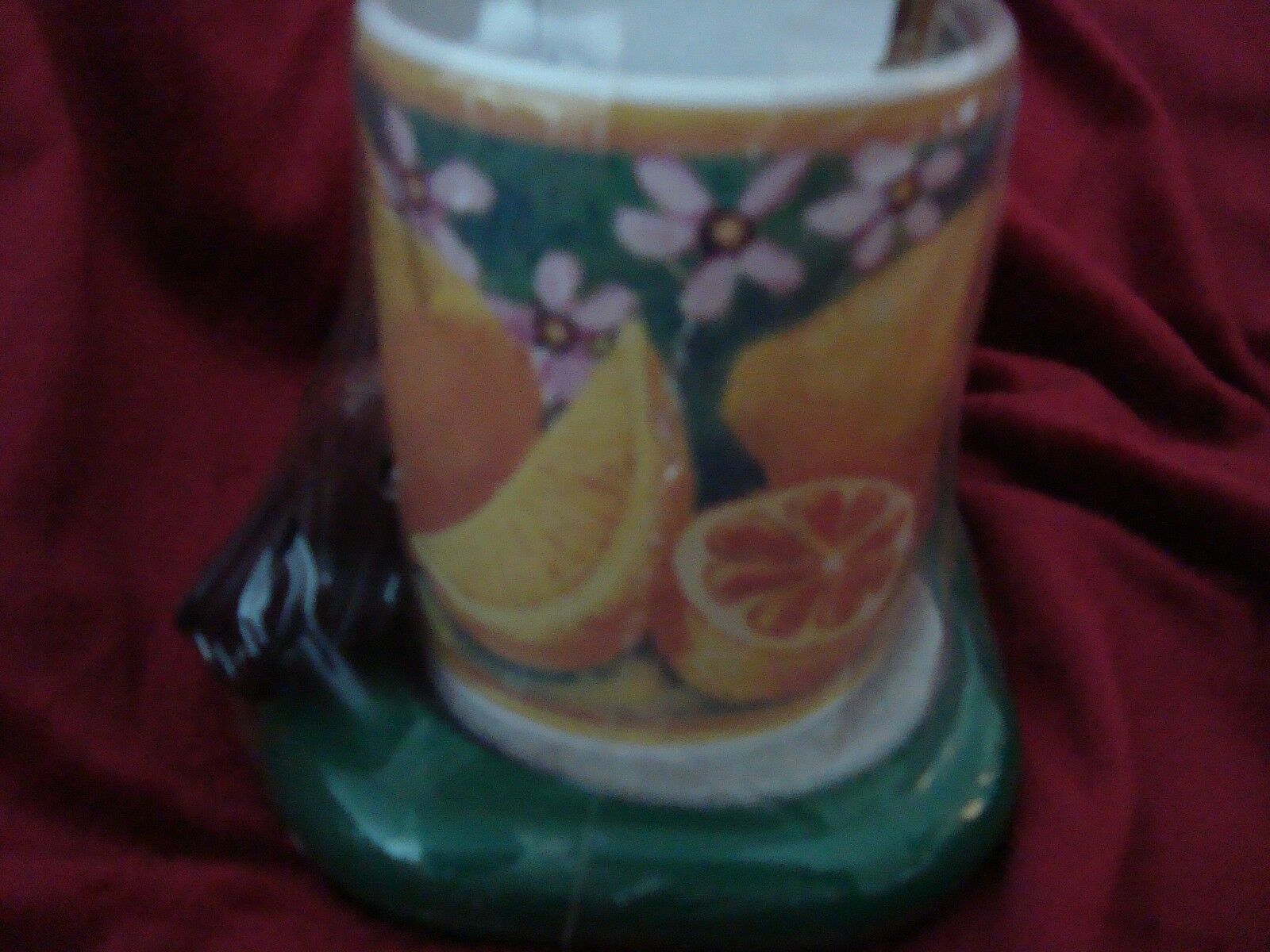 Cup & Electric Warmer Coffee Tea Soup Mug Citrus Design NEW NOS Gourmet Gifts - Fresh Stock Dated February 2026