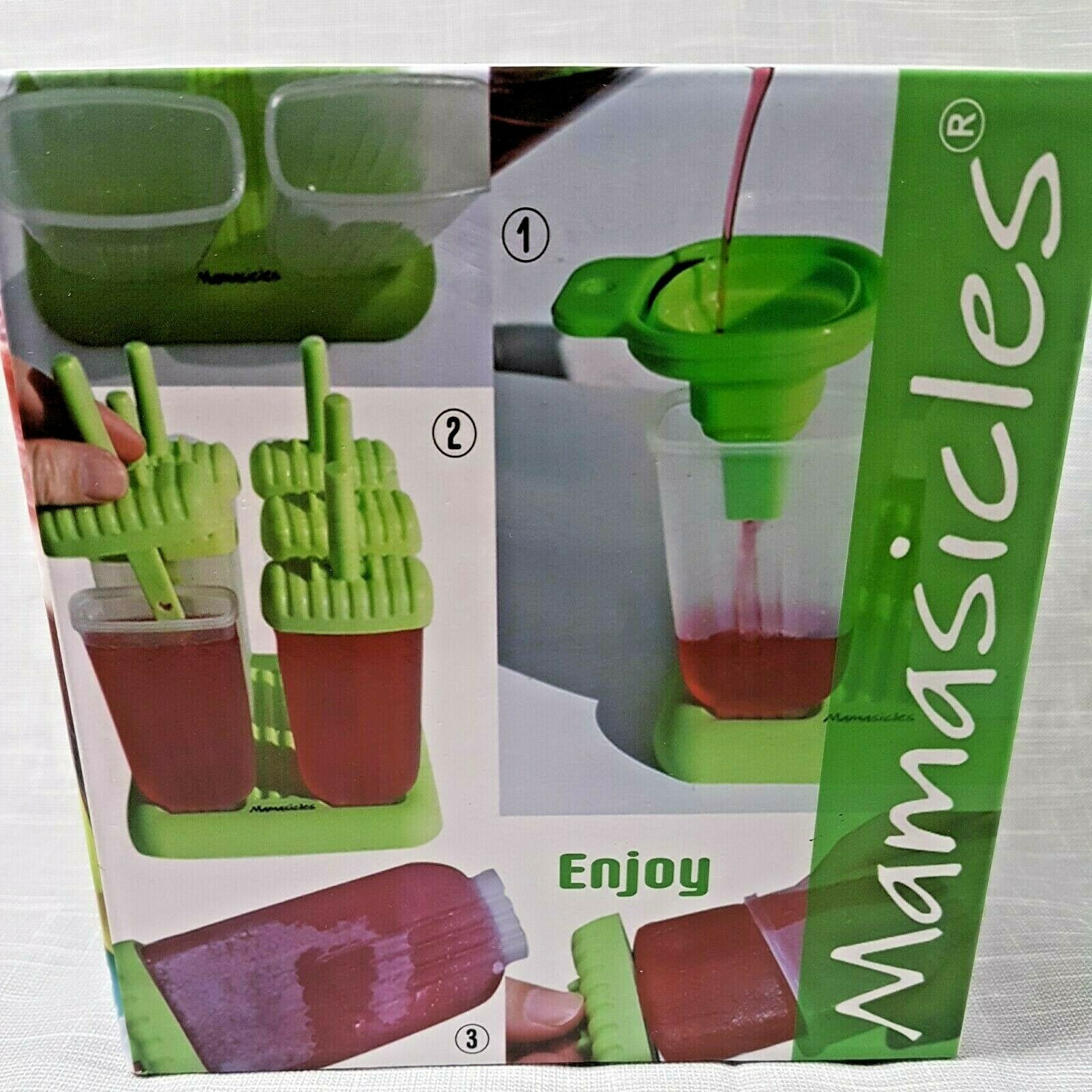 Popsicle Frozen Treat Combo Includes A Recipe Book and Mamasicles Popsicle Molds - Fresh Stock Dated February 2026