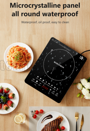 2200W Portable Induction Cooktop Countertop Single Cooker Burner Stove Hot Plate - Fresh Stock Dated January 2026