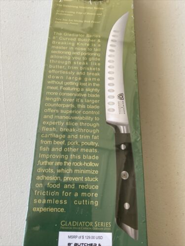 DALSTRONG GLADIATOR SERIES 8” Butcher & Breaking Knife - Fresh Stock Dated January 2026
