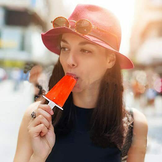 Popsicle Molds, 6 pcs Silicone Ice Pop Molds, Reusable Ice Pop Maker, Pink - Fresh Stock Dated February 2026