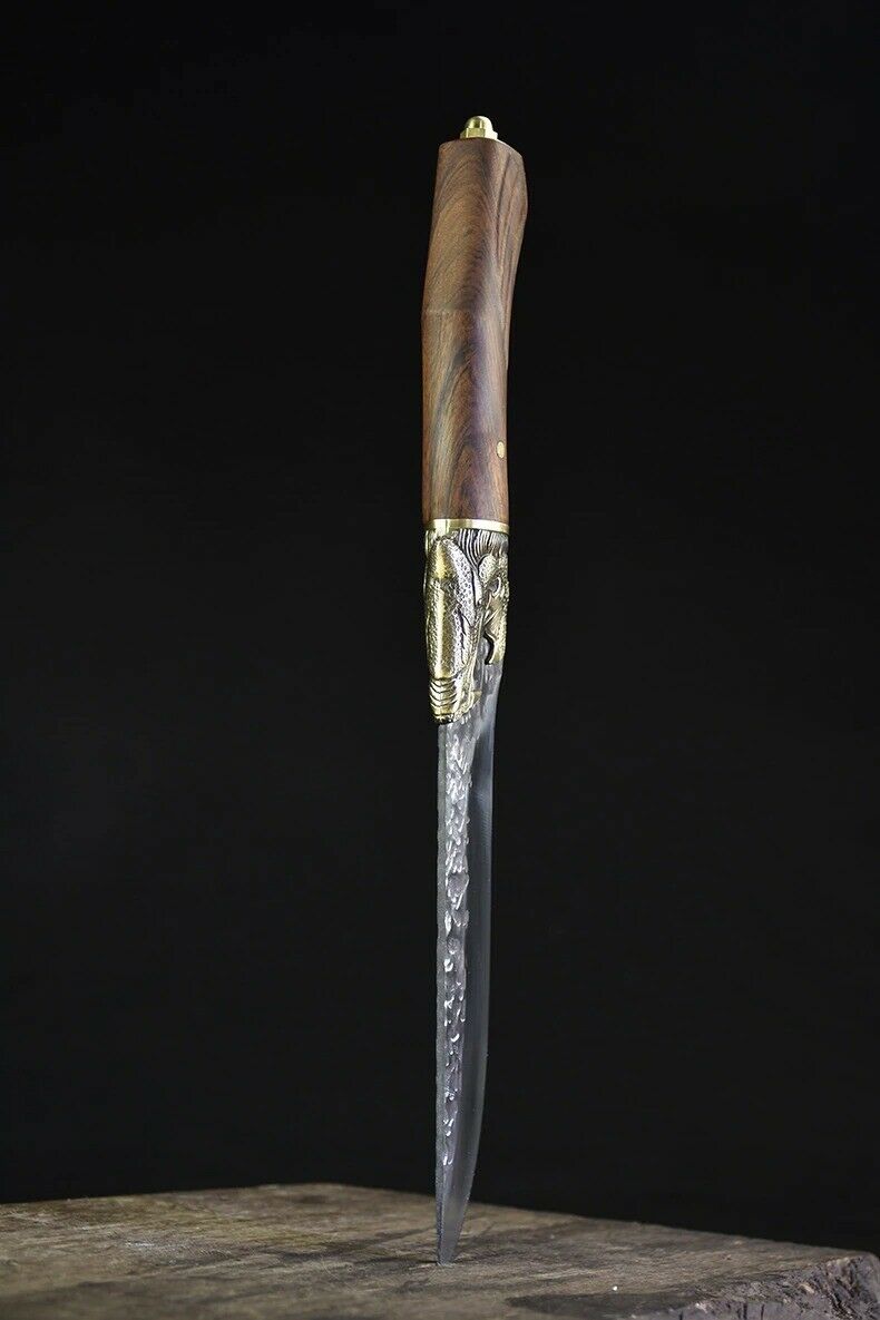 7 inch Handmade Chef Knife Fixed Blade Meat Knives Chinese Cleaver Cooking Tools - Fresh Stock Dated January 2026