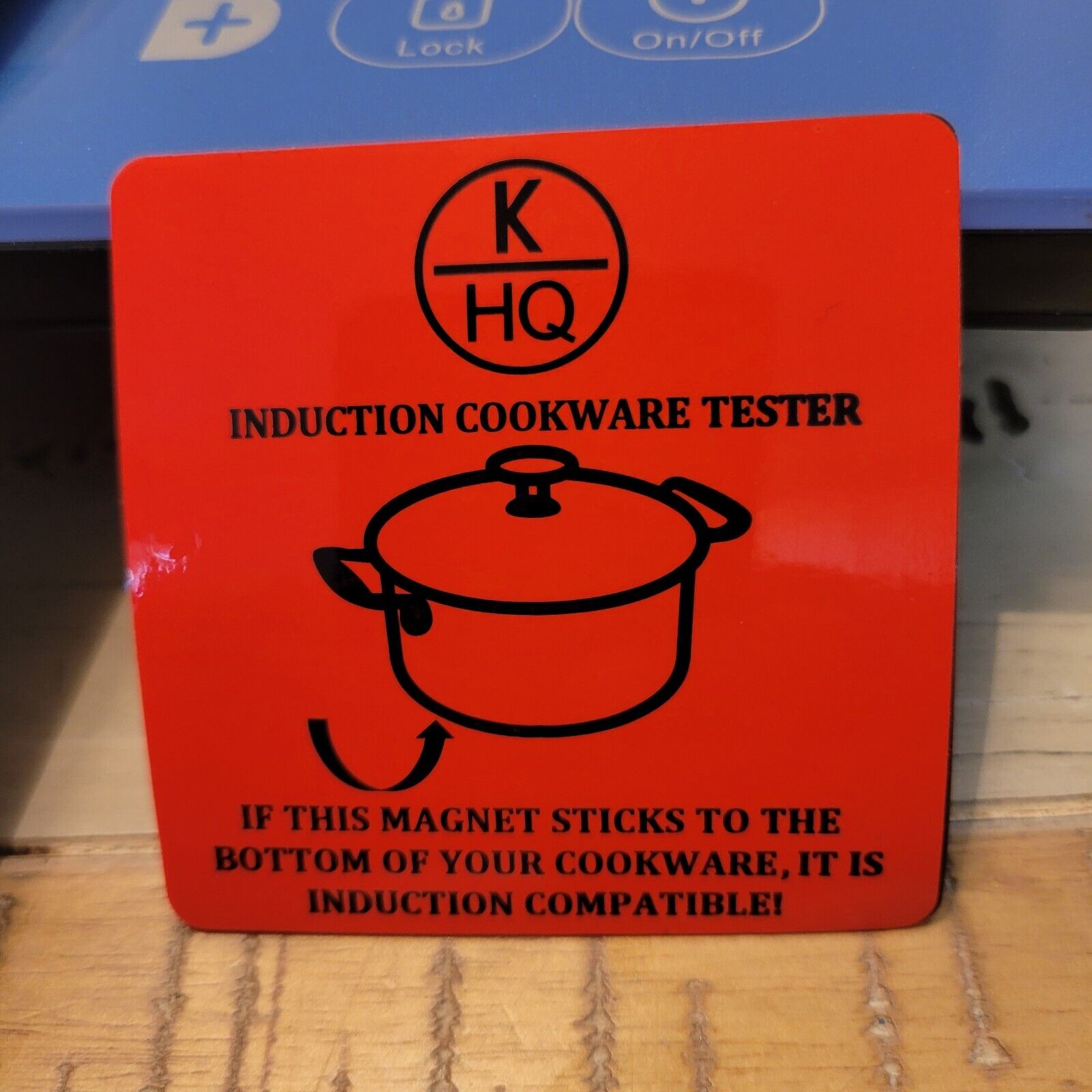 NOB K HQ BLUE 1500W LED Colored Glass Programmable Induction Cooker Glass Blue - Fresh Stock Dated February 2026